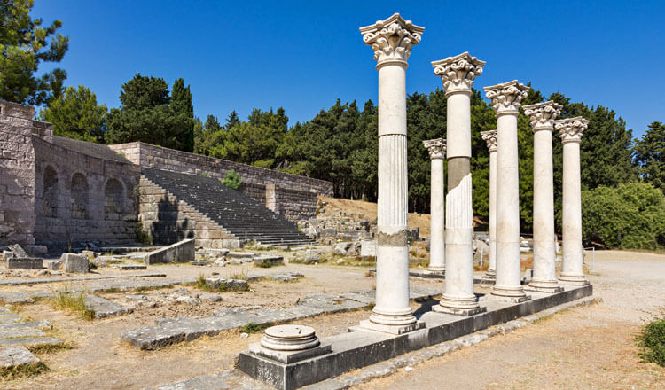 blue sky, ancient monument