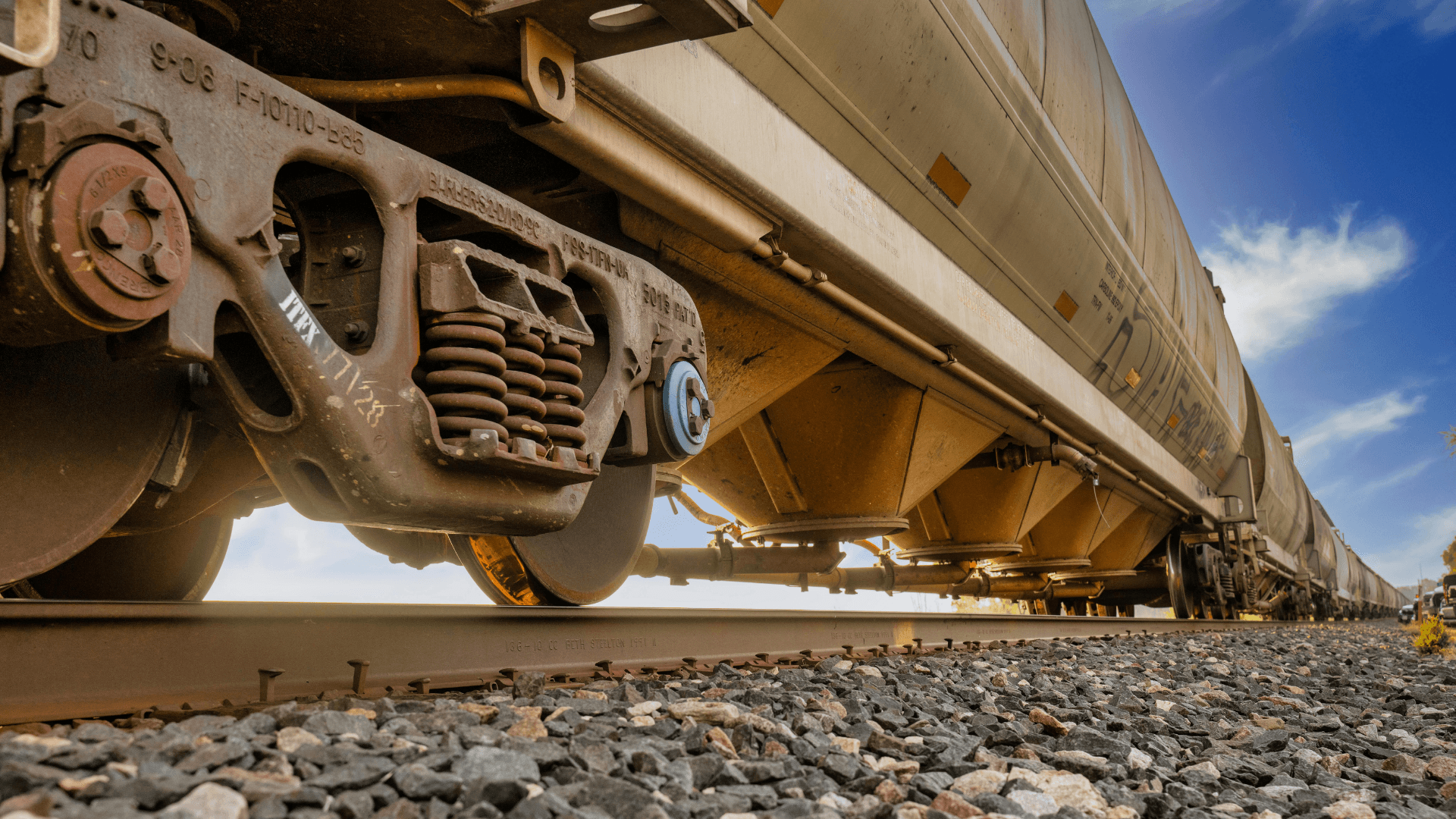 En train