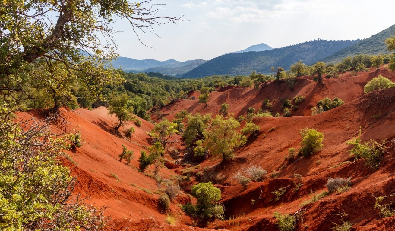 Red Clay Hills of Preveza
