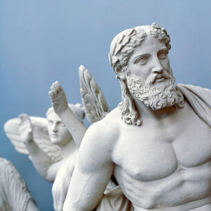 Ancient statue exhibited in Acropolis Museum