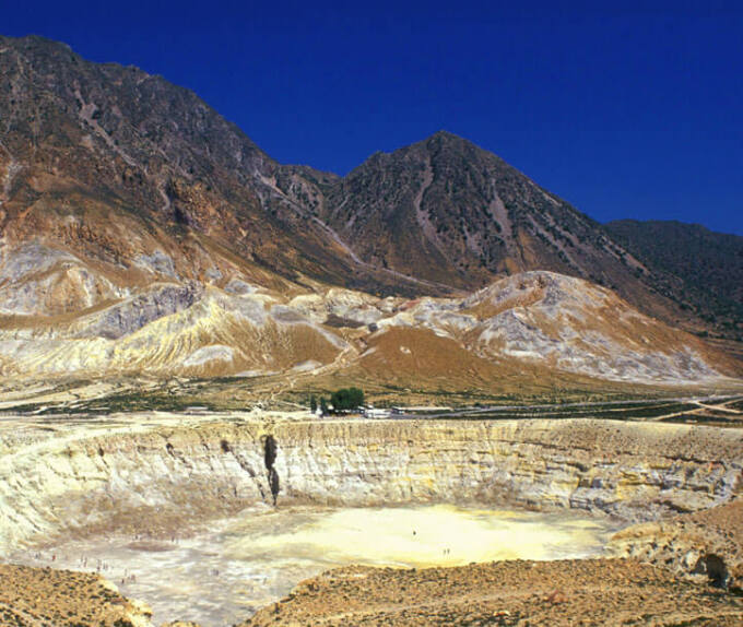 View of Nisiros volcano area